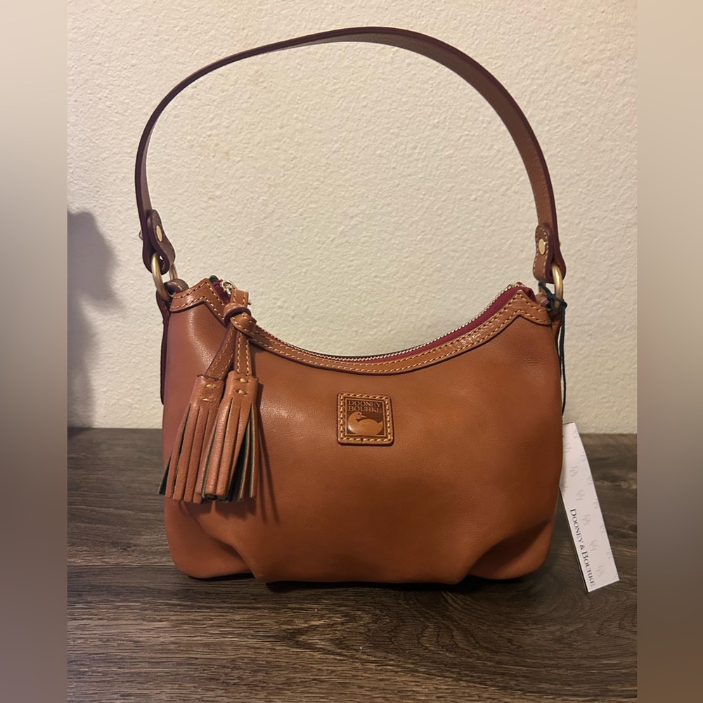 Dooney & Bourke Rare Natural Florentine Leather Pouchette Bag